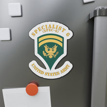Load image into Gallery viewer, Die-Cut Magnets - Army - Enlisted - SPEC 6 - Specialist 6 - Std X 300