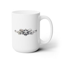 Load image into Gallery viewer, White Ceramic Mug 15oz - USCG - Cutterman Badge - Enlisted - Silver wo Txt