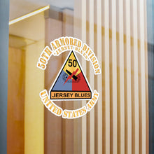 Load image into Gallery viewer, Kiss-Cut Vinyl Decals - Army - 50th Armored Division - SSI - Jersey Blues - Jersey Blues - US Army X 300