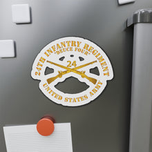 Load image into Gallery viewer, Die-Cut Magnets - 24th Infantry Regiment - Deuce Four - Branch Insignia