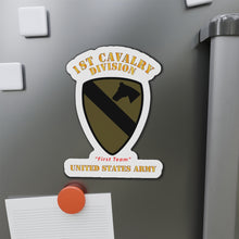 Load image into Gallery viewer, Die-Cut Magnets - Army - SSI - 1st Cavalry Division - Subdued - First Team - US Army X 300