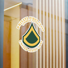 Load image into Gallery viewer, Kiss-Cut Vinyl Decals - Army - Private First Class - PFC - Combat Veteran - Flat X 300