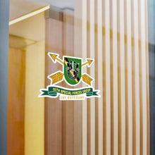 Load image into Gallery viewer, Kiss-Cut Vinyl Decals - Army - 1st Battalion, 10th Special Forces Group - Flash w Br - Ribbon X 300