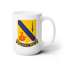 Load image into Gallery viewer, White Ceramic Mug 15oz - Army - 14th Cavalry Regiment wo Txt