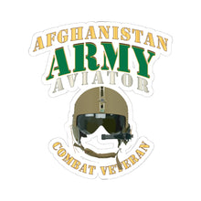 Load image into Gallery viewer, Kiss-Cut Stickers - Army - ARMY - Aviator - Afghanistan War - Combat Vet X 300