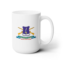 Load image into Gallery viewer, White Mug 15oz - Army - 369th Infantry Regiment - First Draw - Black Rattlers w Br - Ribbon