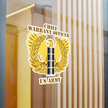Load image into Gallery viewer, Kiss-Cut Vinyl Decals - Army - Emblem - Warrant Officer - CW4 wo DS