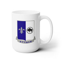 Load image into Gallery viewer, White Mug 15oz - Army - 371st Infantry Regiment - DUI (V0) wo Txt