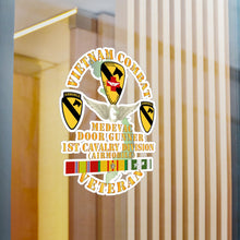 Load image into Gallery viewer, Kiss-Cut Vinyl Decals - Army - Vietnam Combat Veteran - Medevac - Door Gunner w 1st Cav Div w VN SVC