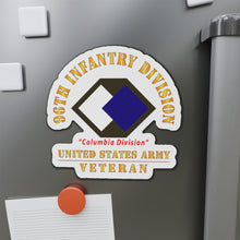 Load image into Gallery viewer, Die-Cut Magnets - Army - SSI - 96th Infantry Division - Columbia Division - US Army Veteran X 300
