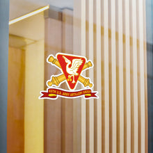Load image into Gallery viewer, Kiss-Cut Vinyl Decals - Army - 46th U.S. Army Artillery Group w Br - Ribbon