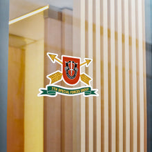 Load image into Gallery viewer, Kiss-Cut Vinyl Decals - Army - 7th Special Forces Group - Flash w Br - Ribbon X 300