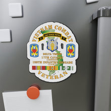Load image into Gallery viewer, Die-Cut Magnets - Army - Vietnam Combat Veteran w D Troop - 17th Cav - 199th Inf Bde W SVC X 300