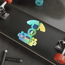 Load image into Gallery viewer, Holographic Die-cut Stickers - Purple Heart - WIA w VN SVC w Purple Heart Ribbon