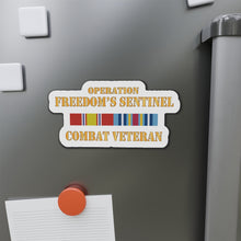 Load image into Gallery viewer, Die-Cut Magnets - Operation Freedom's Sentinel (OFS) SVC Bar