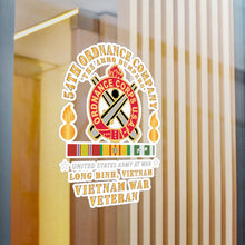 Load image into Gallery viewer, Kiss-Cut Vinyl Decals - 54th Ordnance Company - ORD Emblem - Ammo Dumpers - Long Binh, Vietnam Vet w VN SVC X 300