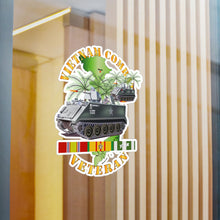 Load image into Gallery viewer, Kiss-Cut Vinyl Decals - Army - Vietnam Combat Vet - w APCs