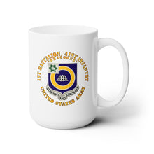 Load image into Gallery viewer, White Mug 15oz - Army - 1st Bn, 41st Infantry - DUI - Dragoons