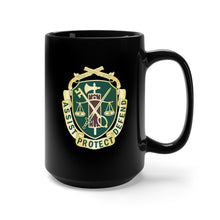 Load image into Gallery viewer, Black Mug 15oz - Military Police Corps Regimental DUI wo Txt X 300