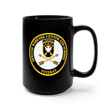 Load image into Gallery viewer, Black Mug 15oz - JFK Special Warfare Center - School SSI - Veteran