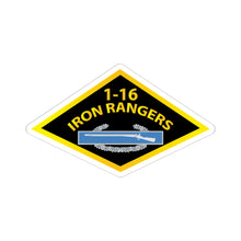 Load image into Gallery viewer, Kiss-Cut Stickers - Army - 1st Bn,16th Infantry - Iron Rangers w CIB w Txt X 300