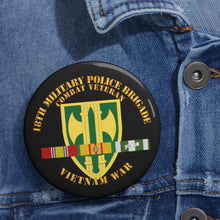 Load image into Gallery viewer, Custom Pin Buttons - 18th MP Bde - Vietnam War w SVC wo DS