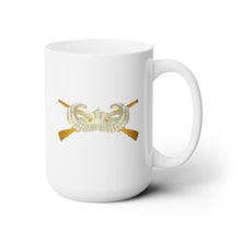 Load image into Gallery viewer, White Ceramic Mug 15oz -Army - Glider Badge - Infantry Branch - Infantry Glider Badge