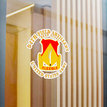Load image into Gallery viewer, Kiss-Cut Vinyl Decals - Army - 94th Field Artillery Regiment - Deep Steel