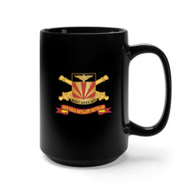 Load image into Gallery viewer, Black Mug 15oz - 56th Field Artillery Battalion - DUI w Br - Ribbon X 300