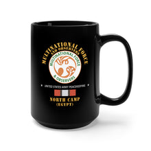 Load image into Gallery viewer, Black Mug 15oz - Army - MFO - North Camp - Egypt - Army Peacekeeping X 300