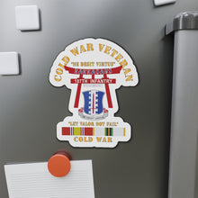 Load image into Gallery viewer, Die-Cut Magnets - Army - Cold War Veteran - 187th Infantry Regiment - Torii, Rakkasans, Let Valor Not Fail, English, Latin w COLD SVC X 300