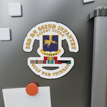 Load image into Gallery viewer, Die-Cut Magnets - 3rd Bn 502nd Infantry - Desert Storm w Svc