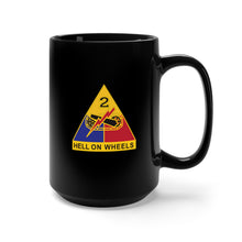 Load image into Gallery viewer, Black Mug 15oz - DUI - 2nd Armored Division X 300