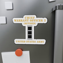 Load image into Gallery viewer, Die-Cut Magnets -SSI - Army - Chief Warrant Officer 3 - CW03 - Retired - Flat - X 300