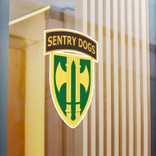 Load image into Gallery viewer, Kiss-Cut Vinyl Decals - Army - 18th MP Brigade - Sentry Dogs Tab wo Txt