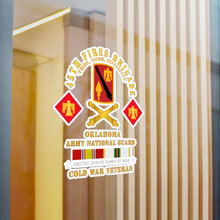 Load image into Gallery viewer, Kiss-Cut Vinyl Decals - Army - 45th Fires Bde, OKARNG w COLD SVC