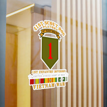 Load image into Gallery viewer, Kiss-Cut Vinyl Decals - Army - 41st Scout Dog Platoon 1st Infantry Division w VN SVC