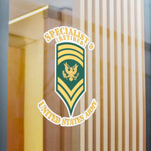 Load image into Gallery viewer, Kiss-Cut Vinyl Decals - Army - Enlisted - SPEC 9 - Specialist 9 - Std - Retired X 300