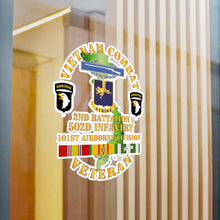 Load image into Gallery viewer, Kiss-Cut Vinyl Decals - Army - Vietnam Combat Vet - 2nd Bn 502nd Infantry - 101st Airborne Div SSI