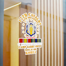 Load image into Gallery viewer, Kiss-Cut Vinyl Decals - Army - 5th Squadron 17th Cavalry - Air Cav - Camp Gary Owen Korea w KDSM SVC