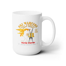 Load image into Gallery viewer, White Ceramic Mug 15oz - SOF - Navy Seals - Ski Warfare - Ski Combat - Winter Warfare X 300
