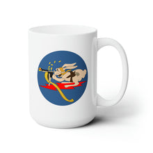 Load image into Gallery viewer, White Ceramic Mug 15oz - AAC - 376th Fighter Squadron wo Txt
