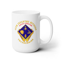 Load image into Gallery viewer, White Ceramic Mug 15oz - Army - 45th Infantry Division - DUI - wo DS