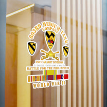 Load image into Gallery viewer, Kiss-Cut Vinyl Decals - Army - 603rd Medium Tank Co - 1st Cav - Phil - WWII w PAC SVC