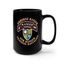 Load image into Gallery viewer, Black Mug 15oz - SOF - 6th Ranger Training Battalion - Airborne Ranger X 300