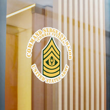 Load image into Gallery viewer, Kiss-Cut Vinyl Decals - Army - Command Sergeant Major - CSM - Combat Veteran - Flat X 300