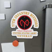 Load image into Gallery viewer, Die-Cut Magnets - Army - SSI - 27th Infantry Division - O'Ryan's Roughnecks - US Army Veteran X 300