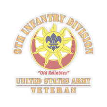 Load image into Gallery viewer, Kiss - Cut Stickers - Army - DUI - 9th Infantry Division - Old Reliables - US Army Veteran X 300