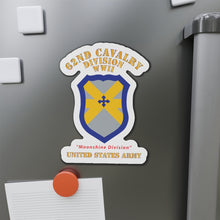 Load image into Gallery viewer, Die-Cut Magnets - Army - SSI - 62nd Cavalry Division - WWII - Moonshine Division - US Army X 300