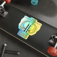 Load image into Gallery viewer, Holographic Die-cut Stickers - Emblem - Warrant Officer - CW4 - Retired